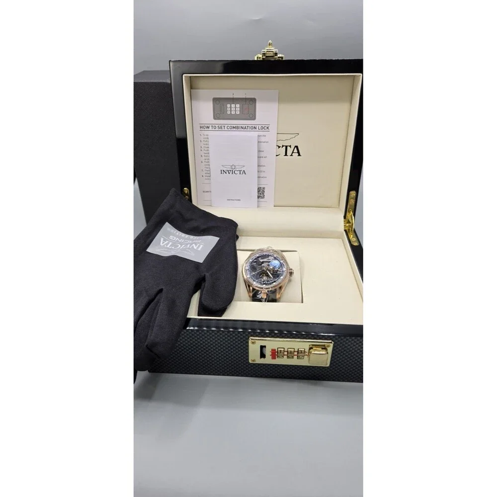 Invicta Celestial Naosia Automatic Men's Watch w/ Skeleton Dial - 45mm, Black